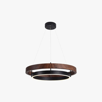 Fjord Lights Wood Circular LED Chandelier - FL2492