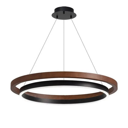 Fjord Lights Wood Circular LED Chandelier - FL2492
