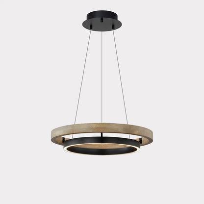 Fjord Lights Wood Circular LED Chandelier - FL2492