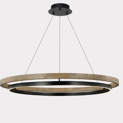 Fjord Lights Wood Circular LED Chandelier - FL2492