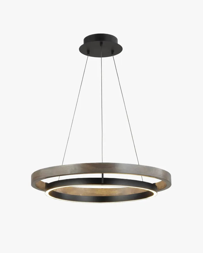 Fjord Lights Wood Circular LED Chandelier - FL2492