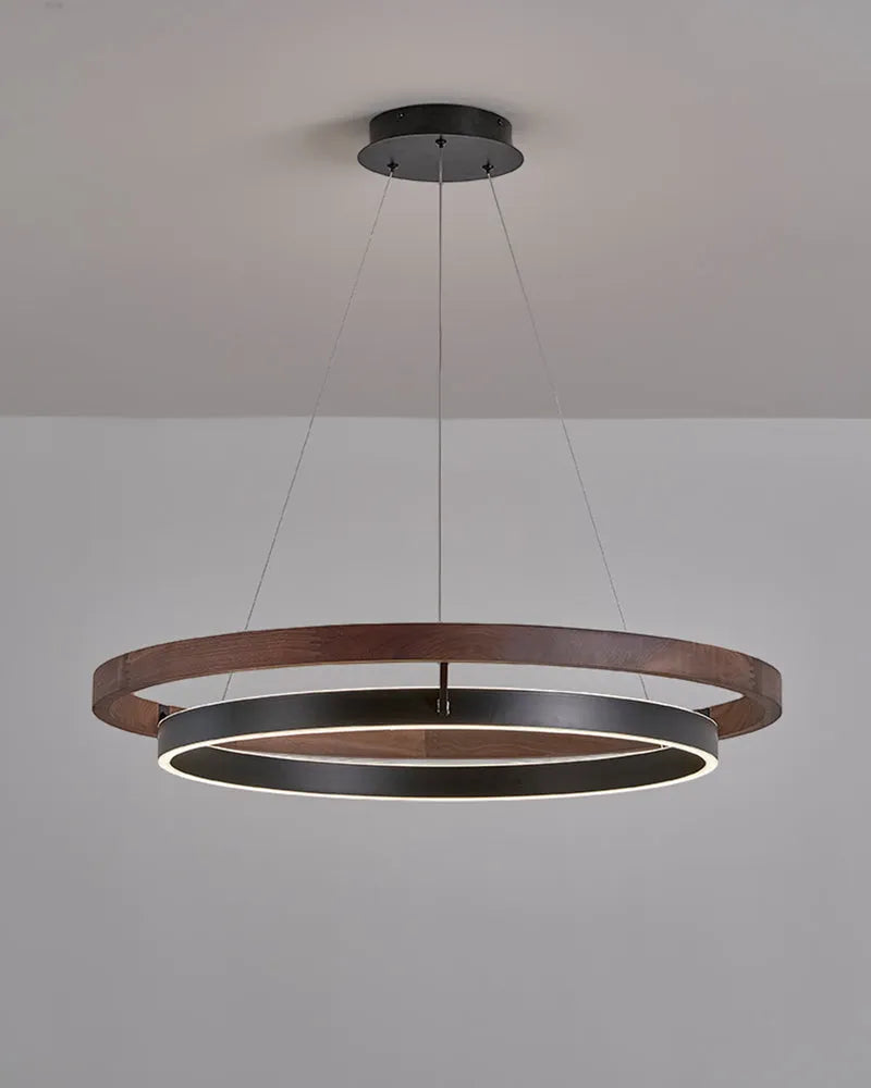 Fjord Lights Wood Circular LED Chandelier - FL2492