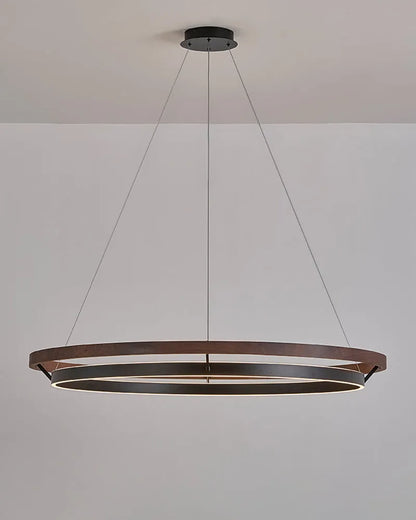 Fjord Lights Wood Circular LED Chandelier - FL2492
