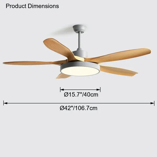 Fjord Lights Scandi Reversible Ceiling Fan with Light - FL5002