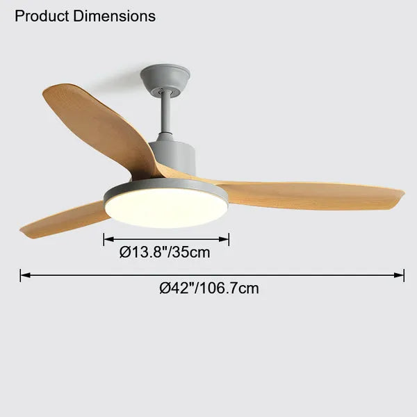 Fjord Lights Scandi Reversible Ceiling Fan with Light - FL5002