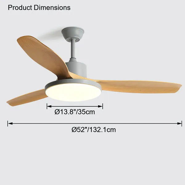 Fjord Lights Scandi Reversible Ceiling Fan with Light - FL5002