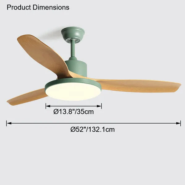 Fjord Lights Scandi Reversible Ceiling Fan with Light - FL5002