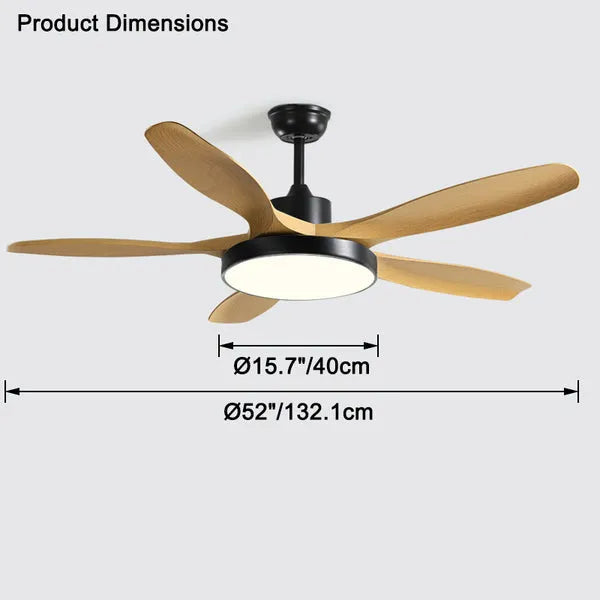 Fjord Lights Scandi Reversible Ceiling Fan with Light - FL5002